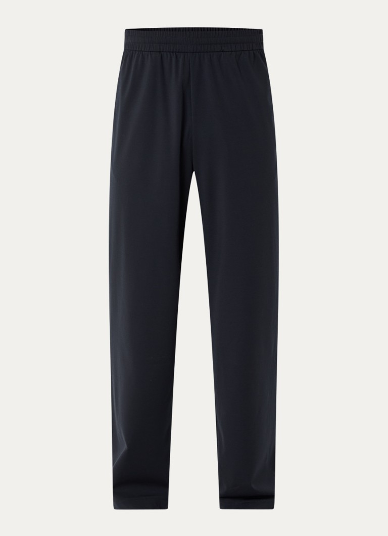 Armani Heren Tapered fit joggingbroek met steekzakken in de kleur Donkerblauw