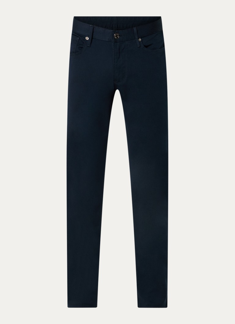 Armani Heren Slim fit jeans met steekzakken in de kleur Donkerblauw