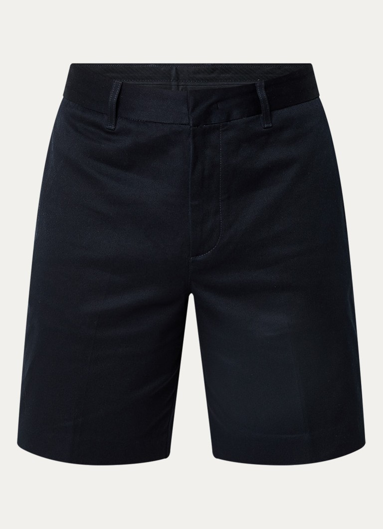 Armani Heren Loose fit korte broek met steekzakken in de kleur Donkerblauw