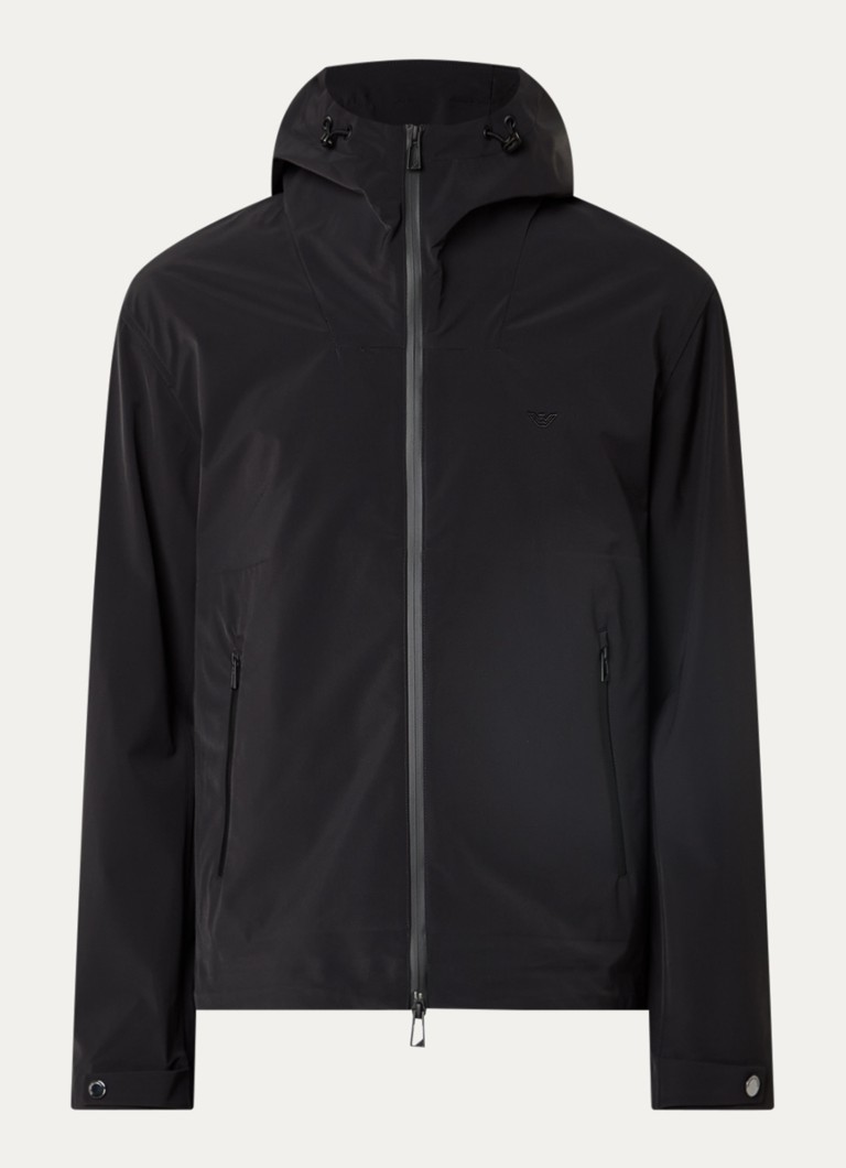 Armani Heren Blouson softshell jack met steekzakken in de kleur Zwart