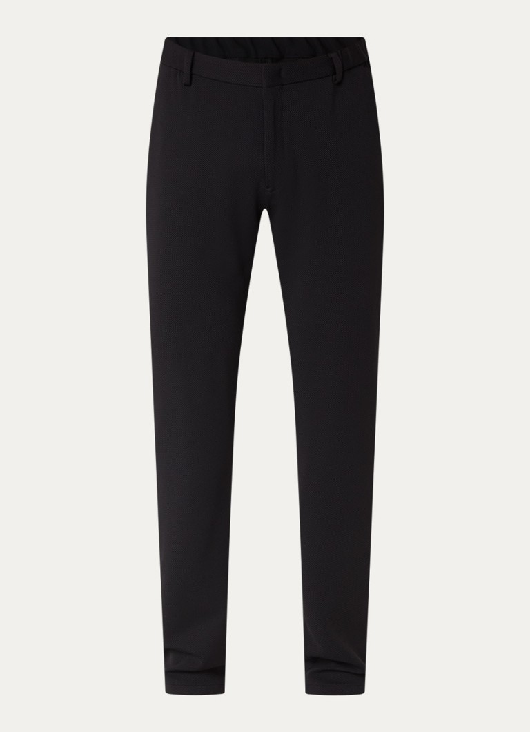 Armani Heren Straight fit pantalon met steekzakken in de kleur Zwart