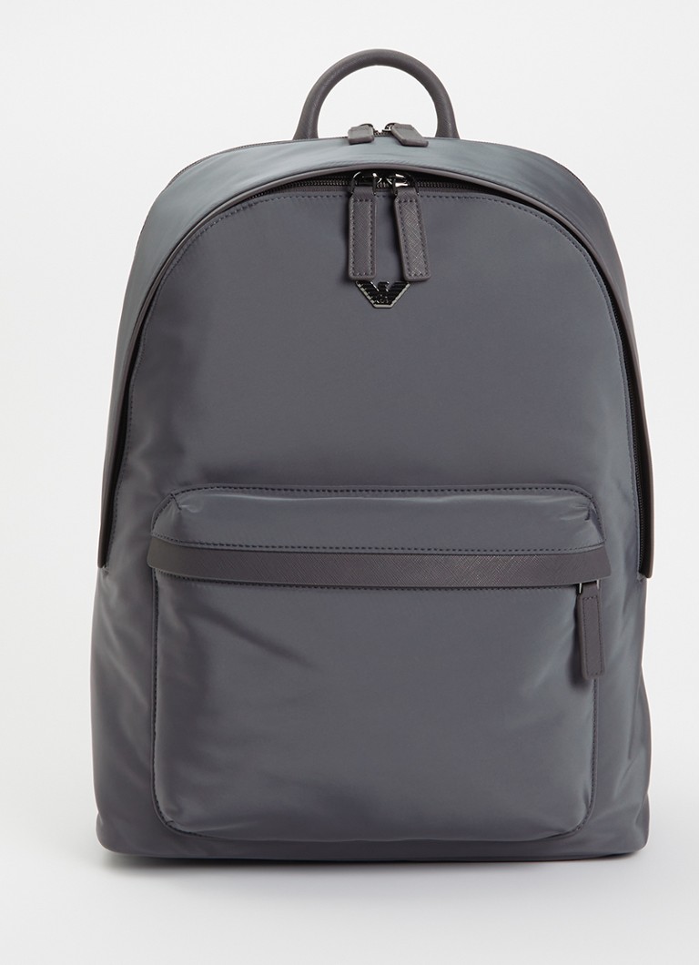 Armani Rugzak met logo en 15 inch laptopvak Antraciet - Deal