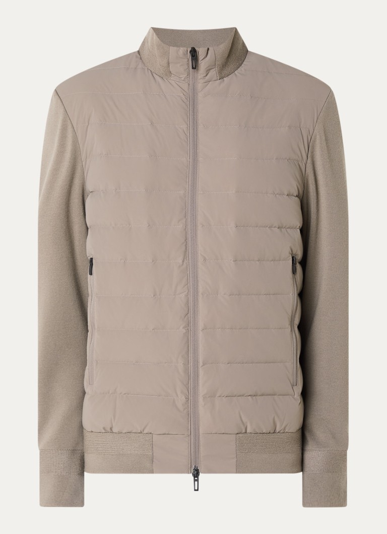 Armani Heren Jack met ritszakken in de kleur Beige