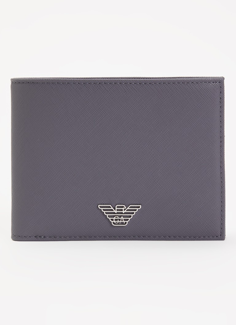 Armani Heren Portemonnee met logo in de kleur Taupe