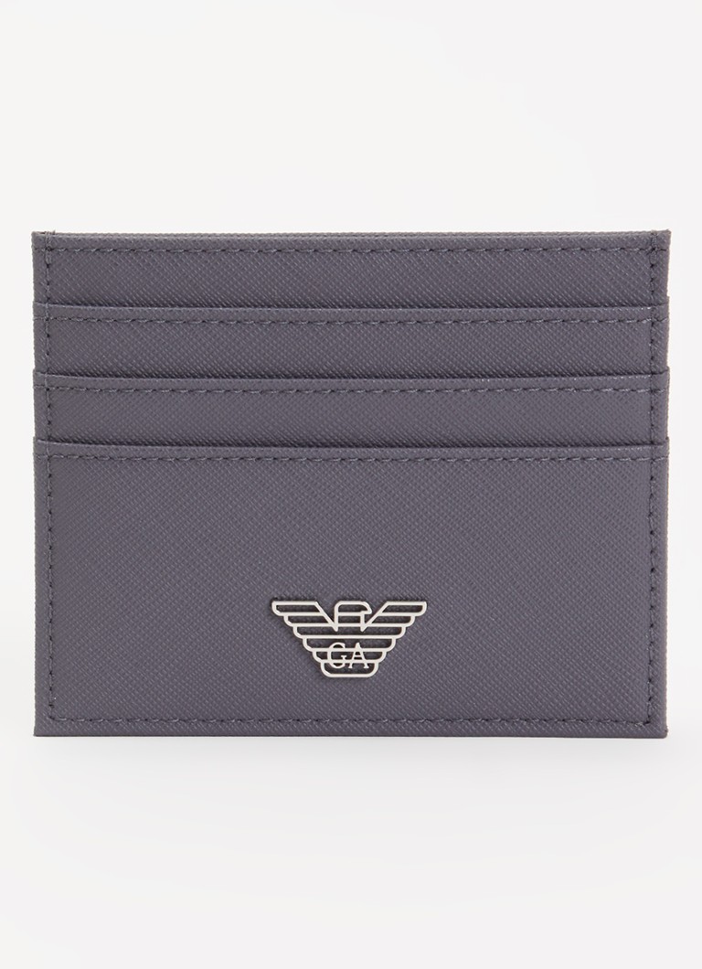 Armani Heren Pasjeshouder met logo in de kleur Taupe