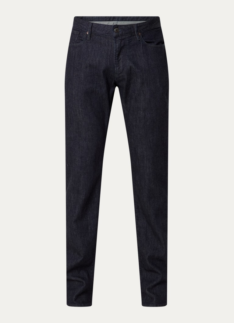 Armani Heren Slim fit jeans met steekzakken in de kleur Donkerblauw