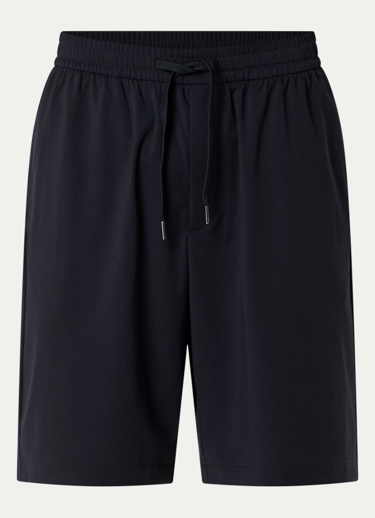 Armani Heren Loose fit korte broek met steekzakken in de kleur Donkerblauw