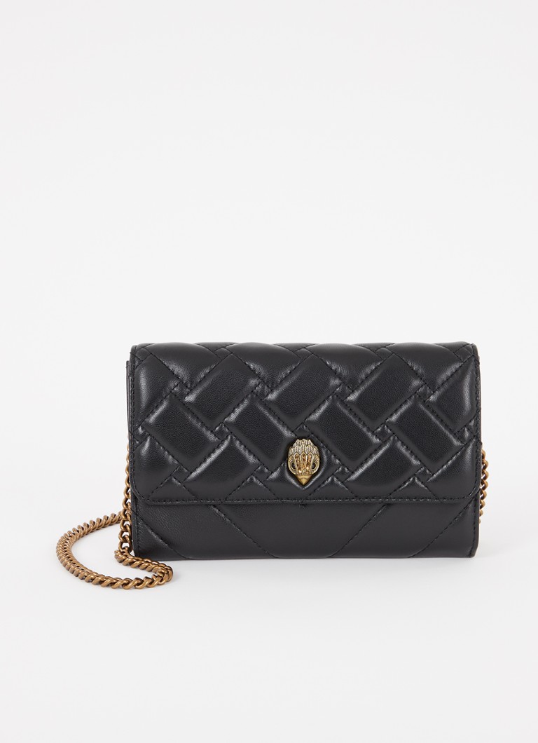 Kurt Geiger Dames Kensington crossbodytas van leer met afneembare schouderriem