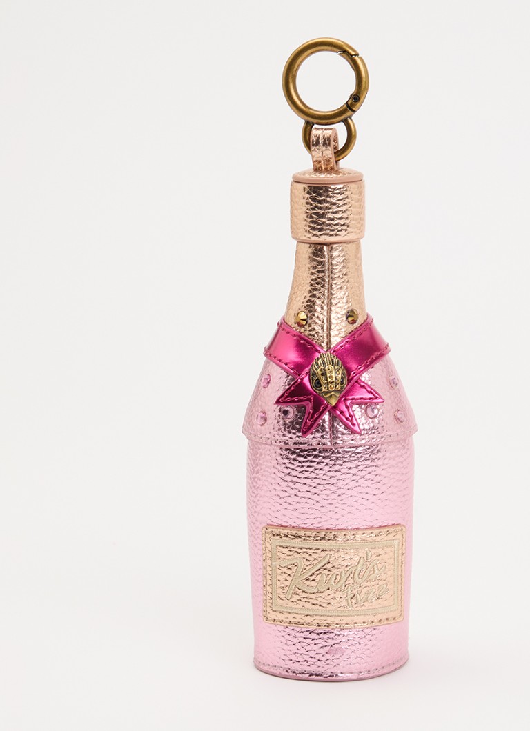 Kurt Geiger Dames Champagne Bottle tasbedel met strass in de kleur Roze, maat: 1SZ