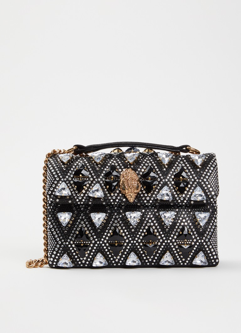 Kurt Geiger Dames Kensington Medium schoudertas met verstelbare schouderriem in de kleur Zwart, maat: 1SZ