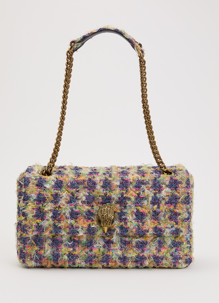 Kurt Geiger Dames Kensington XXL schoudertas met tweed-look in de kleur Multicolor, maat: 1SZ