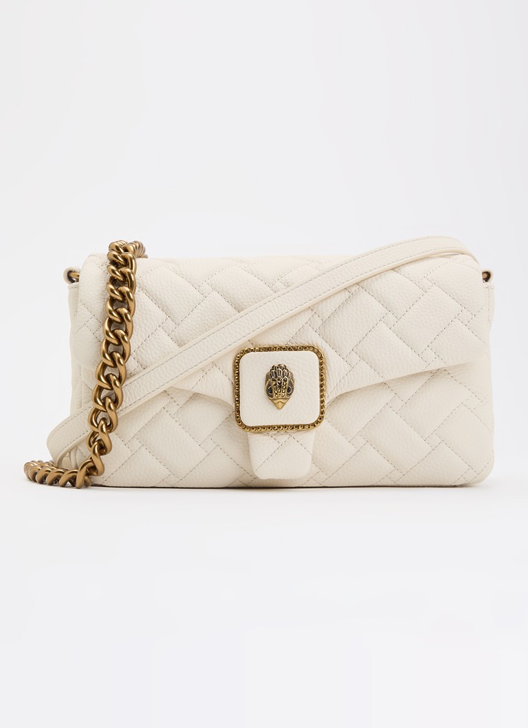 Kurt Geiger Dames Pimlico schoudertas van leer in de kleur Ivoor, maat: one size