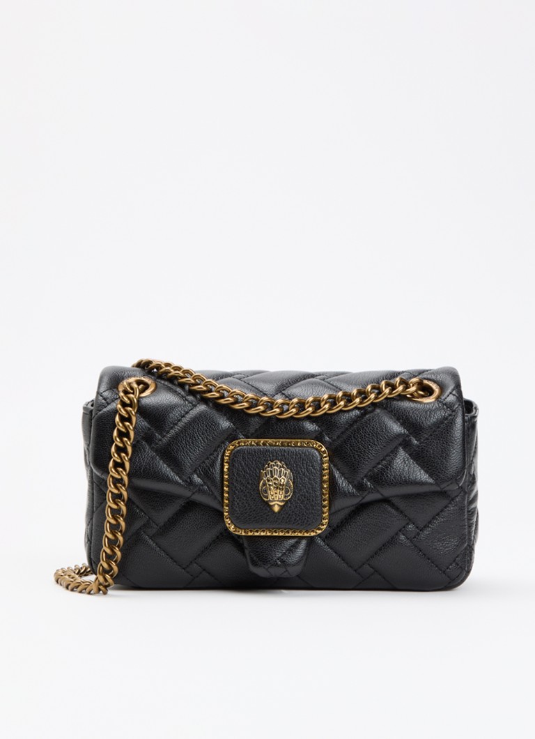 Kurt Geiger Dames Mini Pimlico schoudertas van leer met afneembare schouderriem in de kleur Zwart, maat: 1SZ