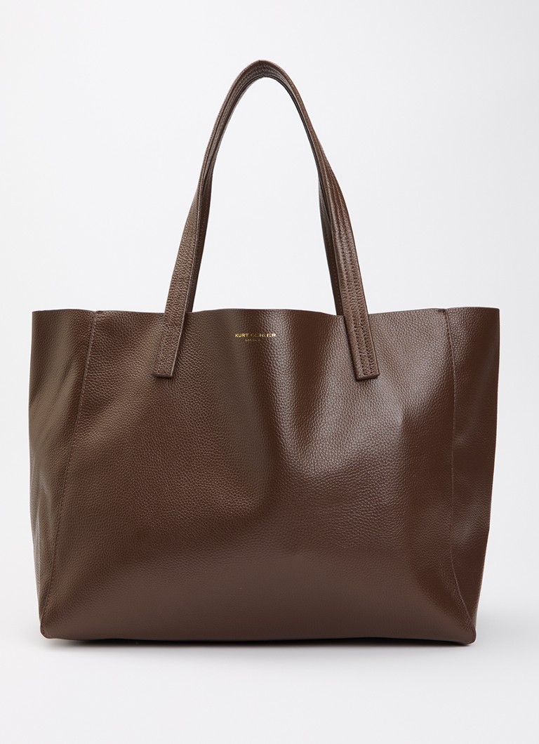 Kurt Geiger Dames Violet Large shopper van leer in de kleur Donkerbruin, maat: 1SZ