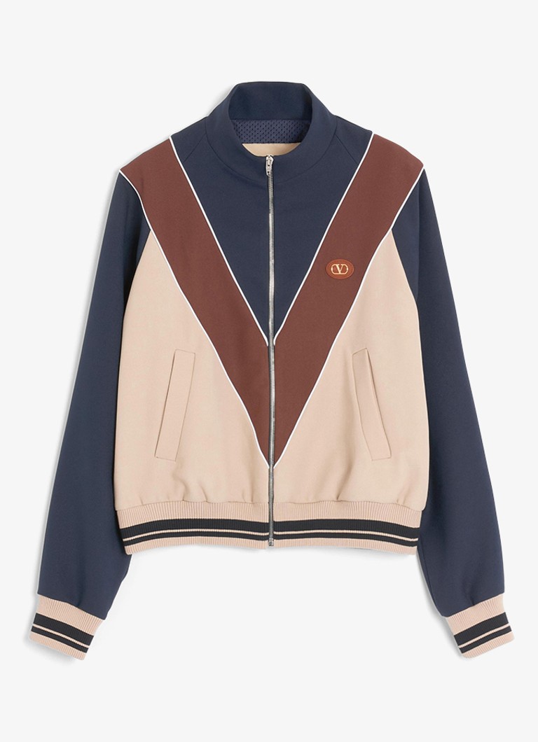 Valentino Garavani Heren Sweatvest met steekzakken in de kleur Donkerblauw