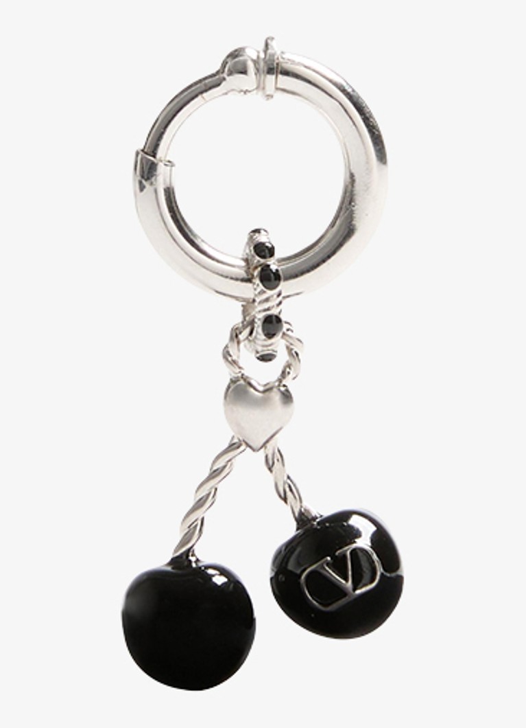 Valentino Garavani Dames Enkele oorring met hanger in de kleur Zilver