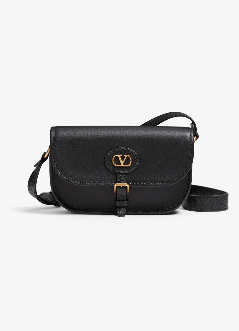 Valentino Garavani Heren Small crossbodytas van kalfsleer in de kleur Zwart