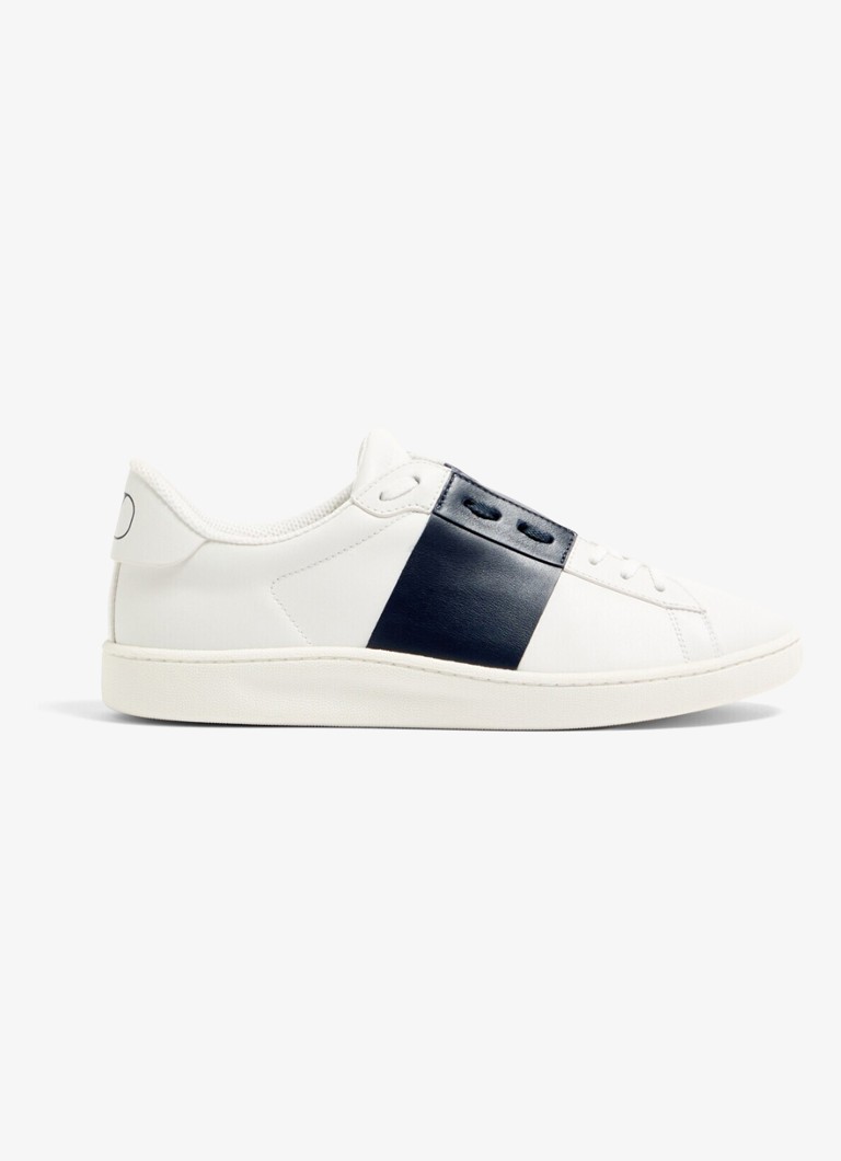 Valentino Garavani Heren Open Royco sneaker van kalfsleer in de kleur Wit