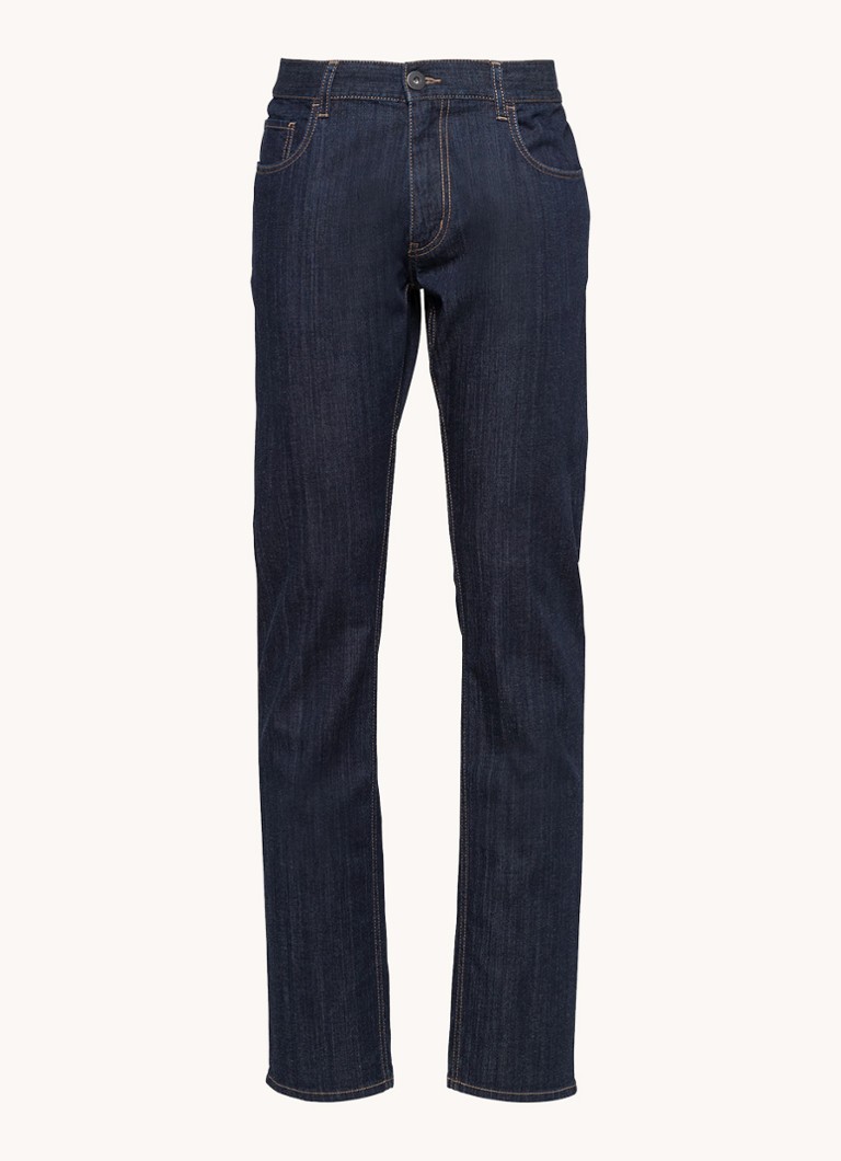 Prada Heren Tapered jeans met donkere wassing in de kleur Indigo