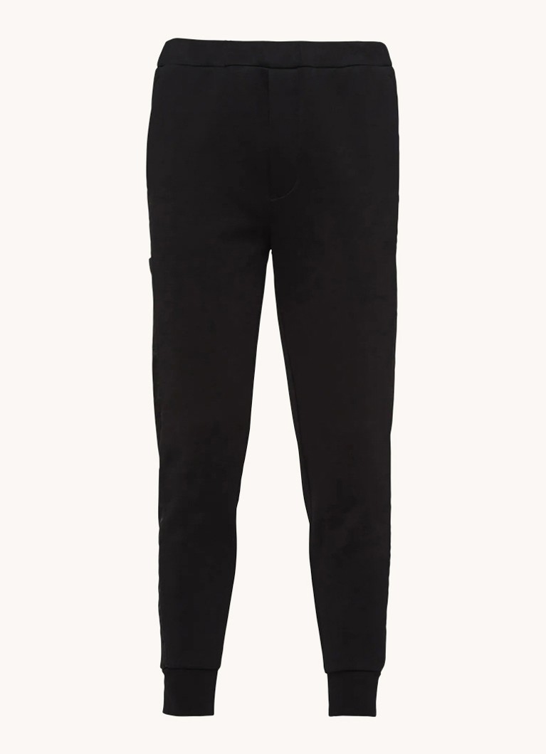 Prada Heren Tapered fit joggingbroek met steekzakken in de kleur Zwart