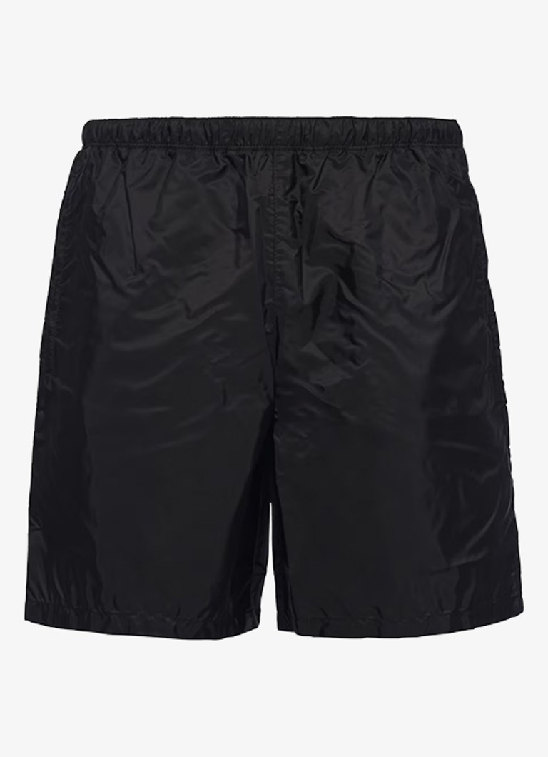 Prada Heren Re-Nylon zwemshorts met steekzakken in de kleur Zwart
