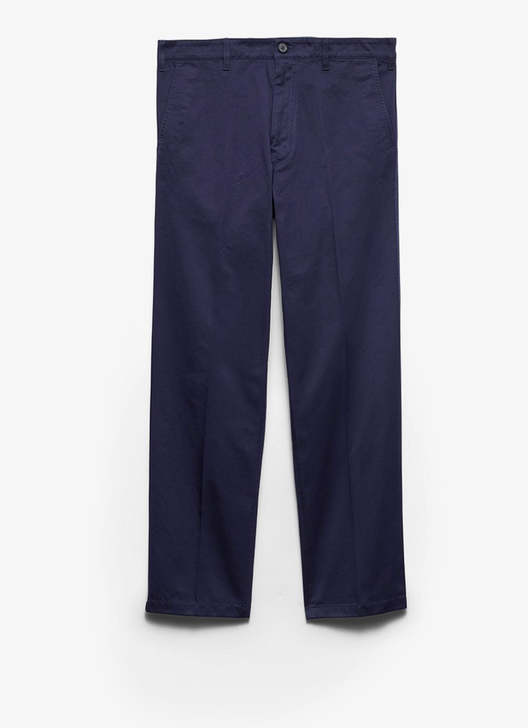 Prada Heren Straight fit chino met steekzakken in de kleur Donkerblauw