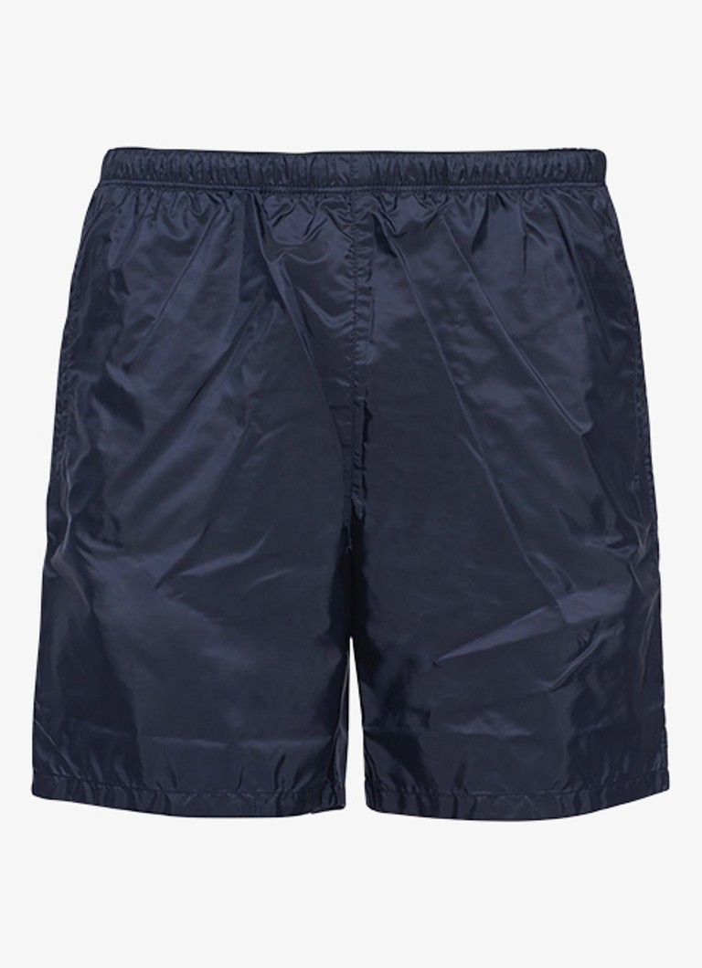 Prada Heren Re-Nylon zwemshorts met steekzakken in de kleur Donkerblauw