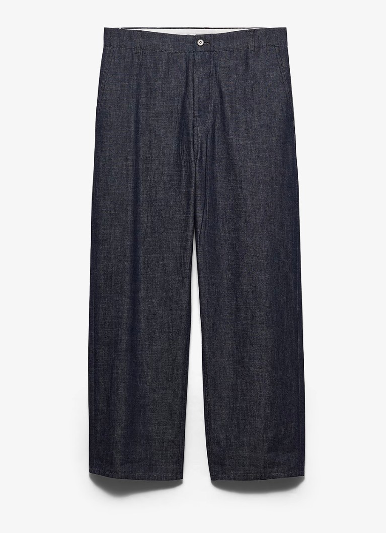 Prada Heren Regular fit jeans met donkere wassing in de kleur Indigo