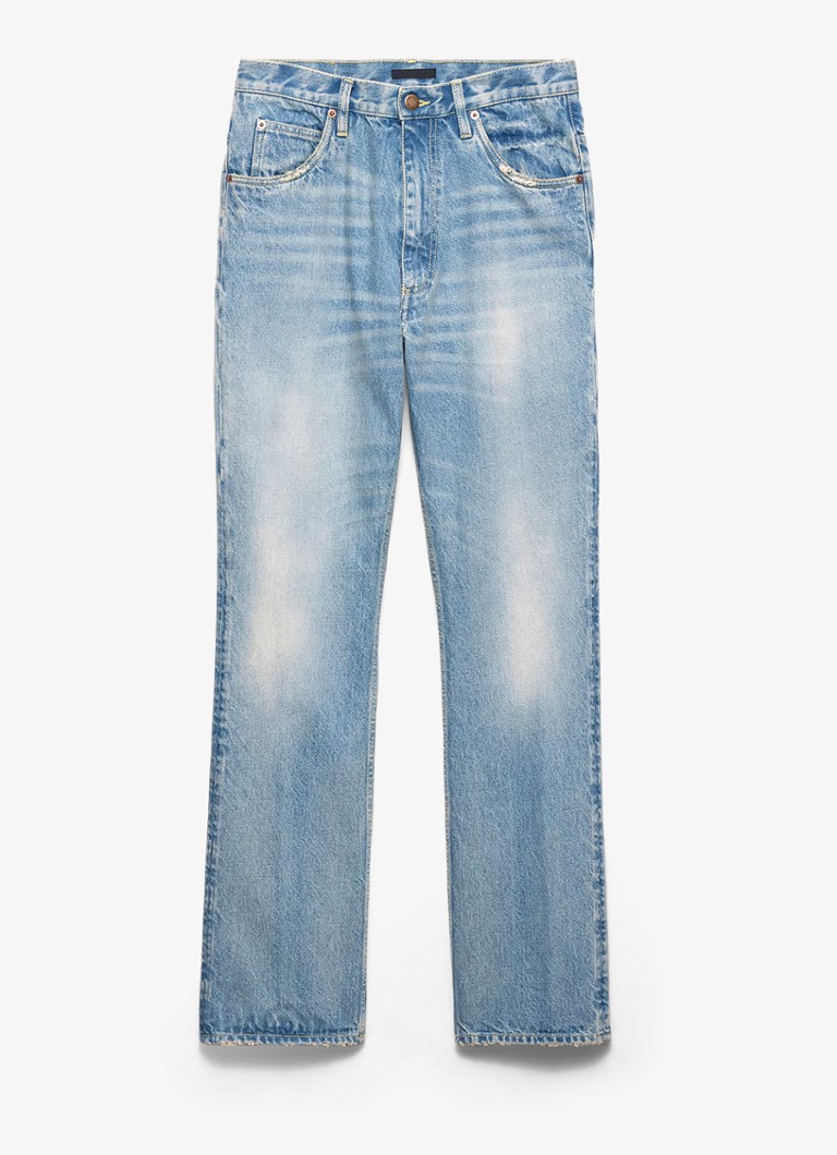 Prada Heren Slim fit jeans met verwassen afwerking in de kleur Indigo