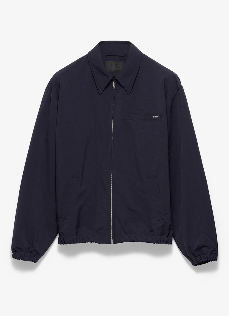 Prada Heren Jack met logo en borstzak in de kleur Donkerblauw