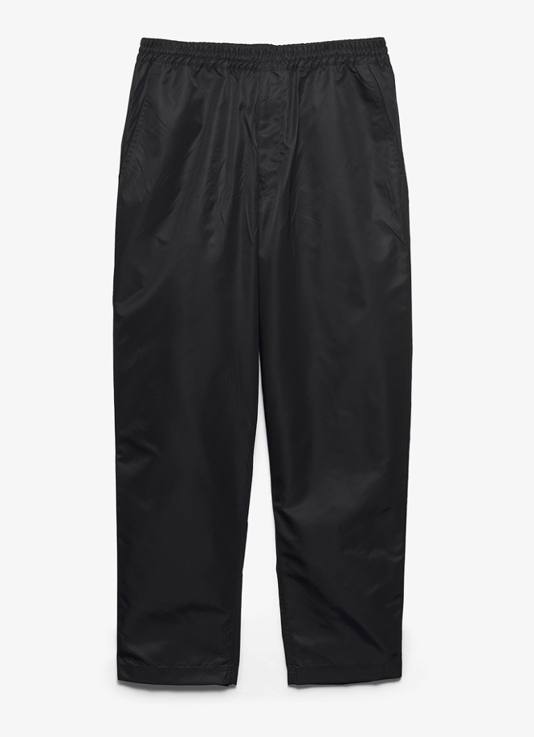 Prada Heren Re-Nylon loose fit broek met steekzakken in de kleur Zwart