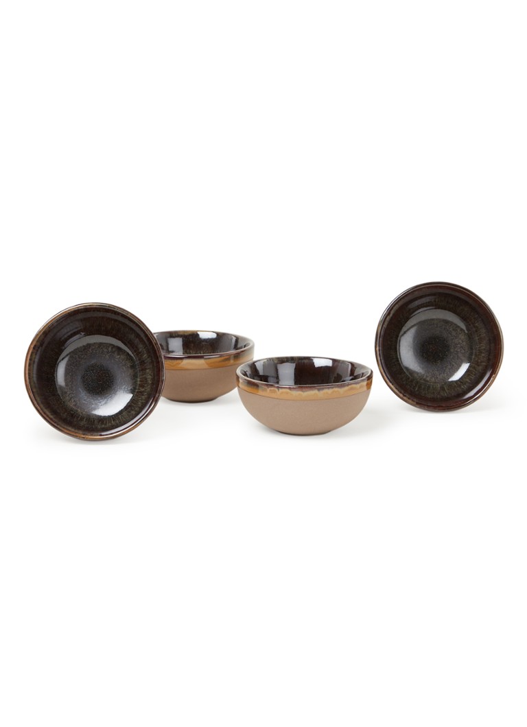 Serax Surface dipschaal 9 cm set van 4 Antraciet - Deal