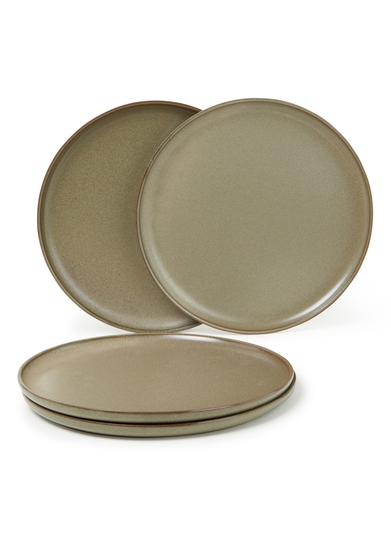 Serax Surface dinerbord 27 cm set van 4 Groen - Deal