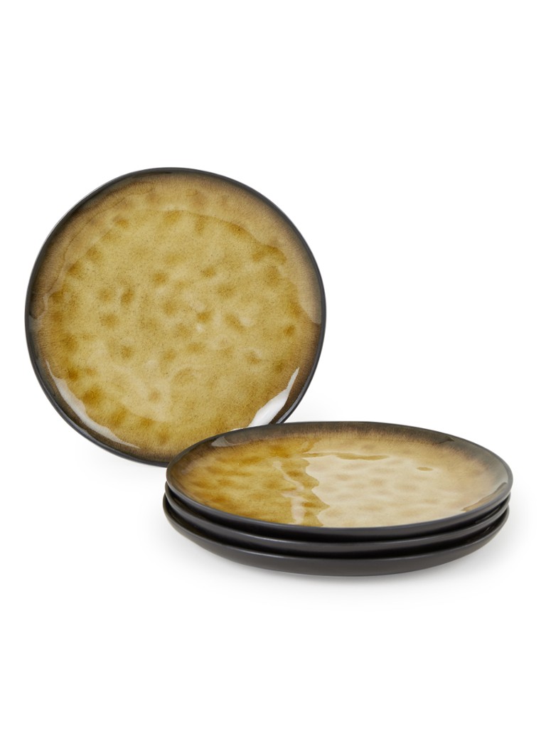 Serax Pure ontbijtbord 20,5 cm set van 4 Mosterd - Deal