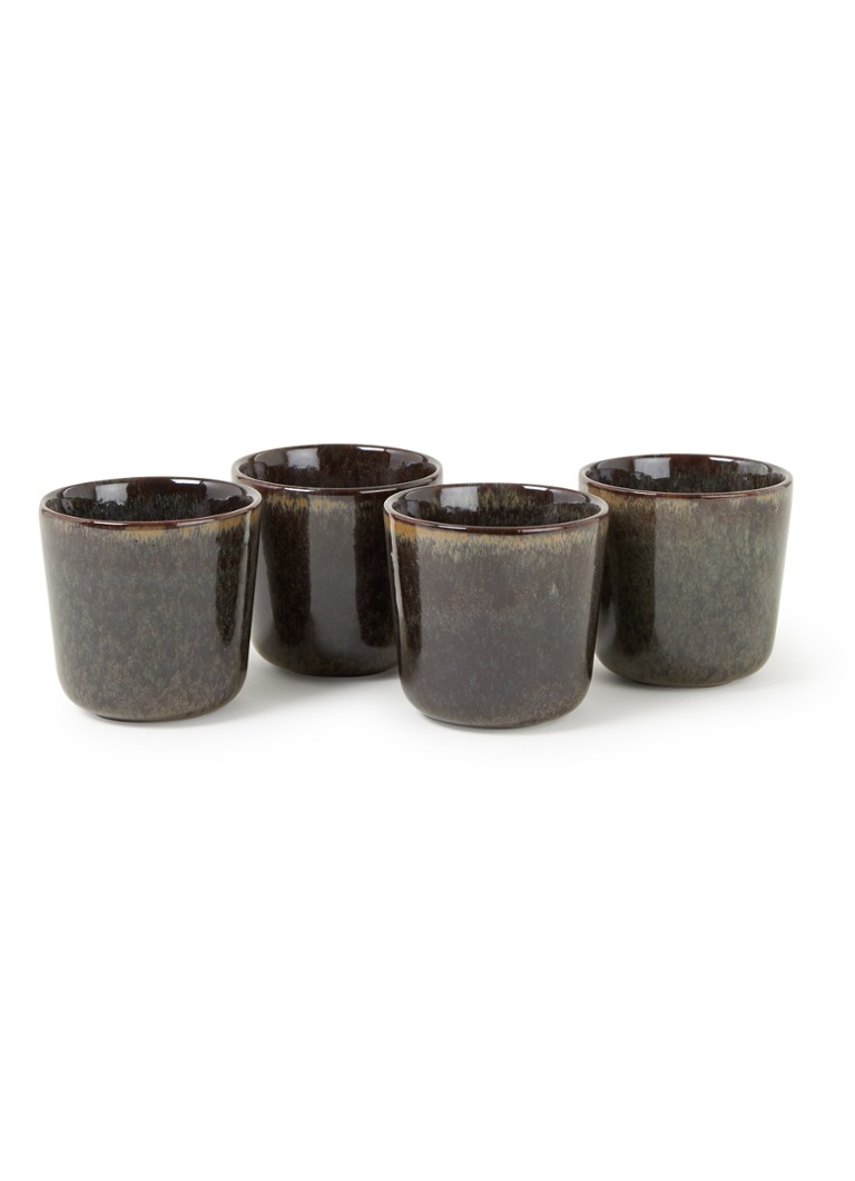 Serax Surface kopje 30 cl set van 4 Donkerbruin - Deal