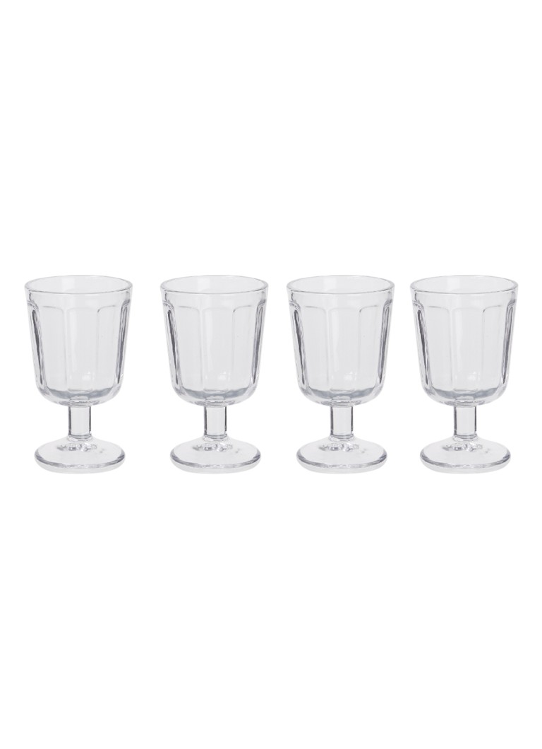 Serax Surface witte wijnglas set van 4 Transparant