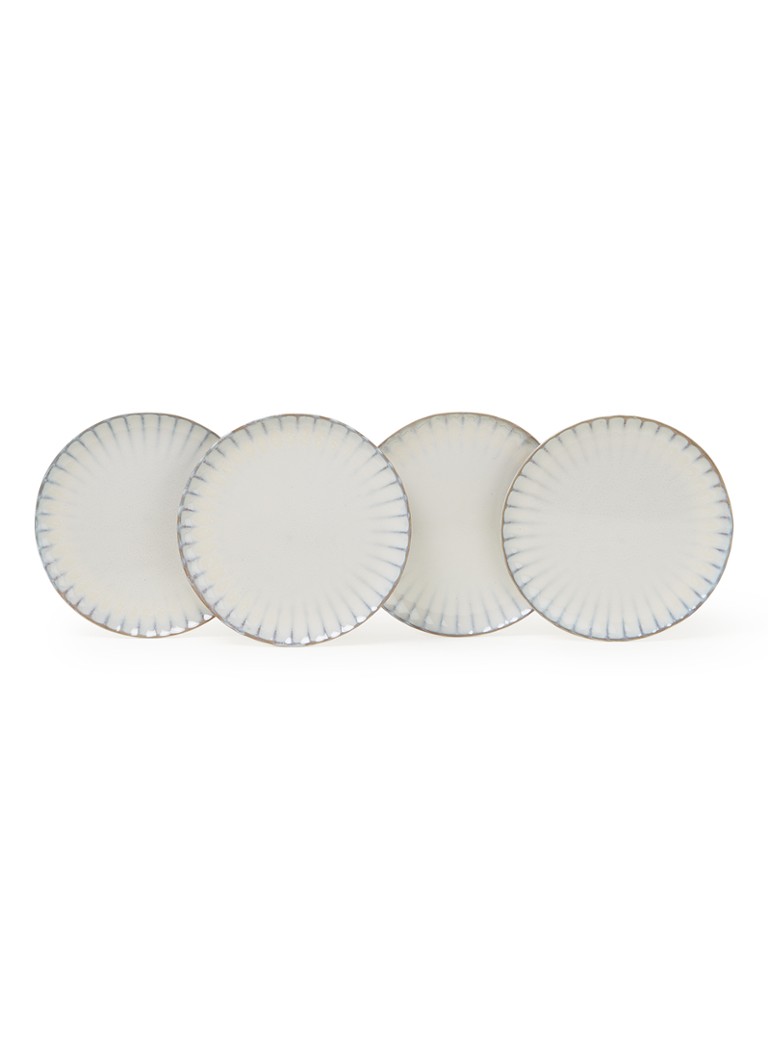 Serax Inku ontbijtbord 21 cm set van 4 Wit - Deal