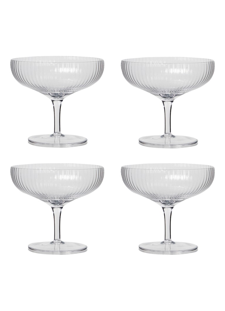 Serax Inku champagneglas set van 4 Transparant - Deal