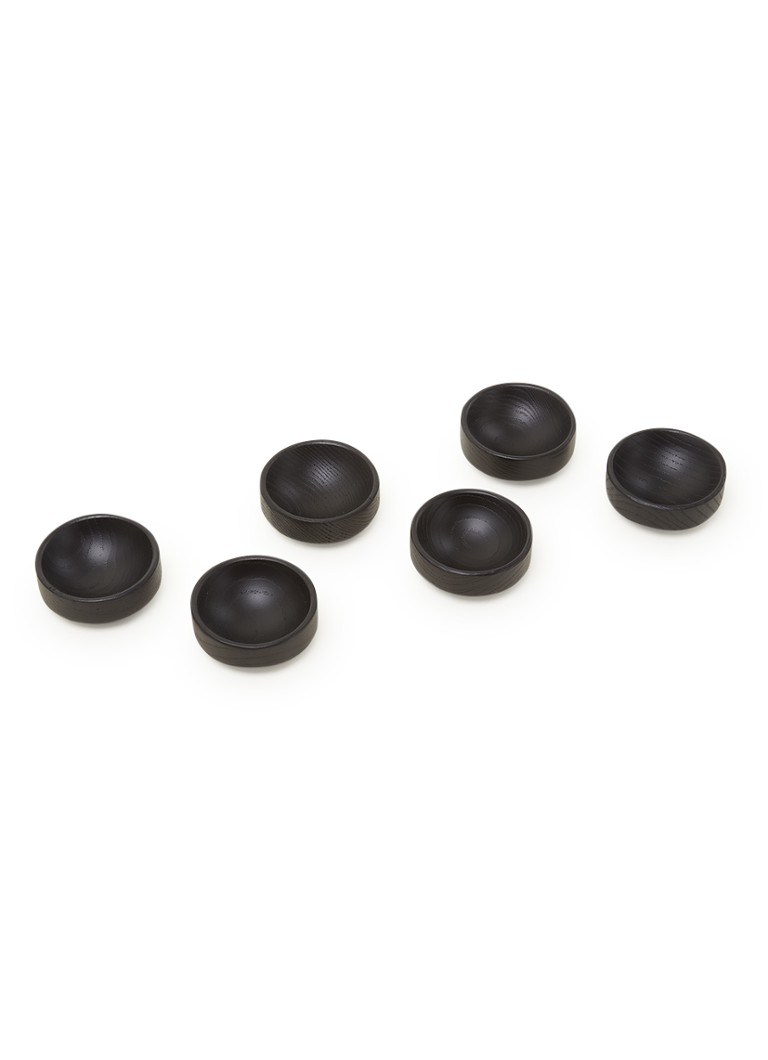 Serax Theetip 6 cm set van 6 Zwart - Deal