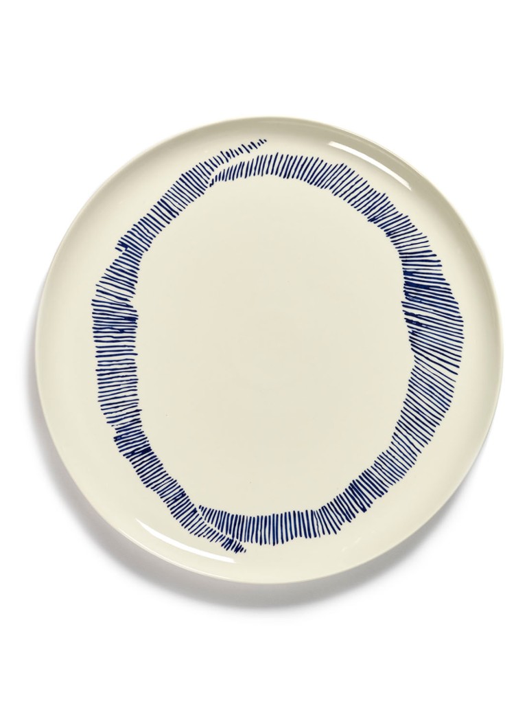 Serax FEAST Swirl-Stripes L serveerschaal 35 cm Gebroken wit - Deal