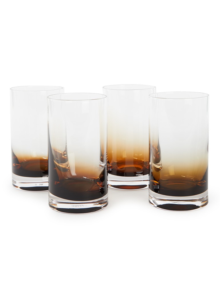 Serax Zuma drinkglas 15 cl set van 4 Bruin - Deal