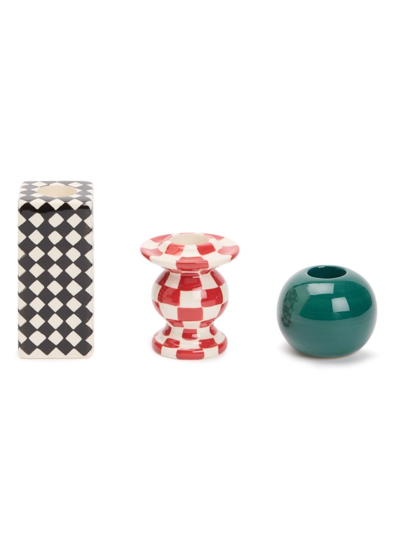 Serax Chessboard kandelaar set van 3 Multicolor - Deal