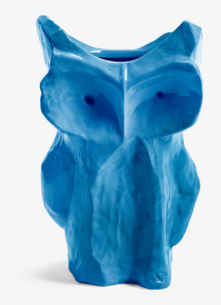 Serax Owl vaas van aardewerk S Blauw - Deal