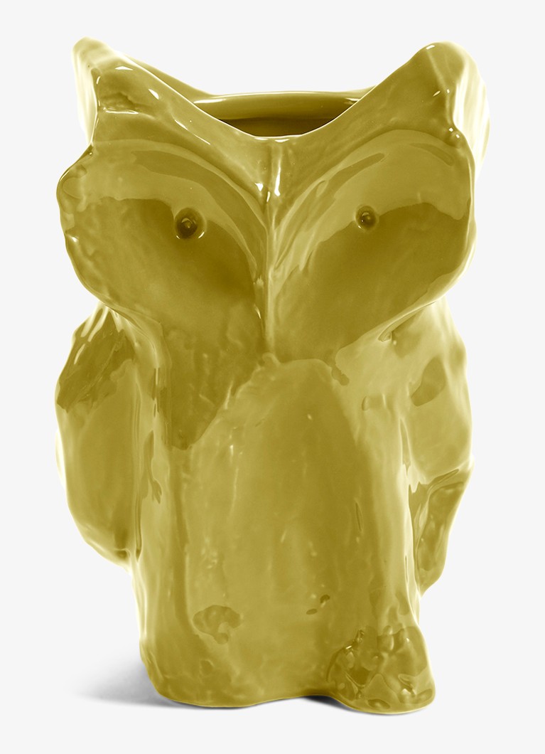 Serax Owl S vaas 23 cm Okergeel - Deal