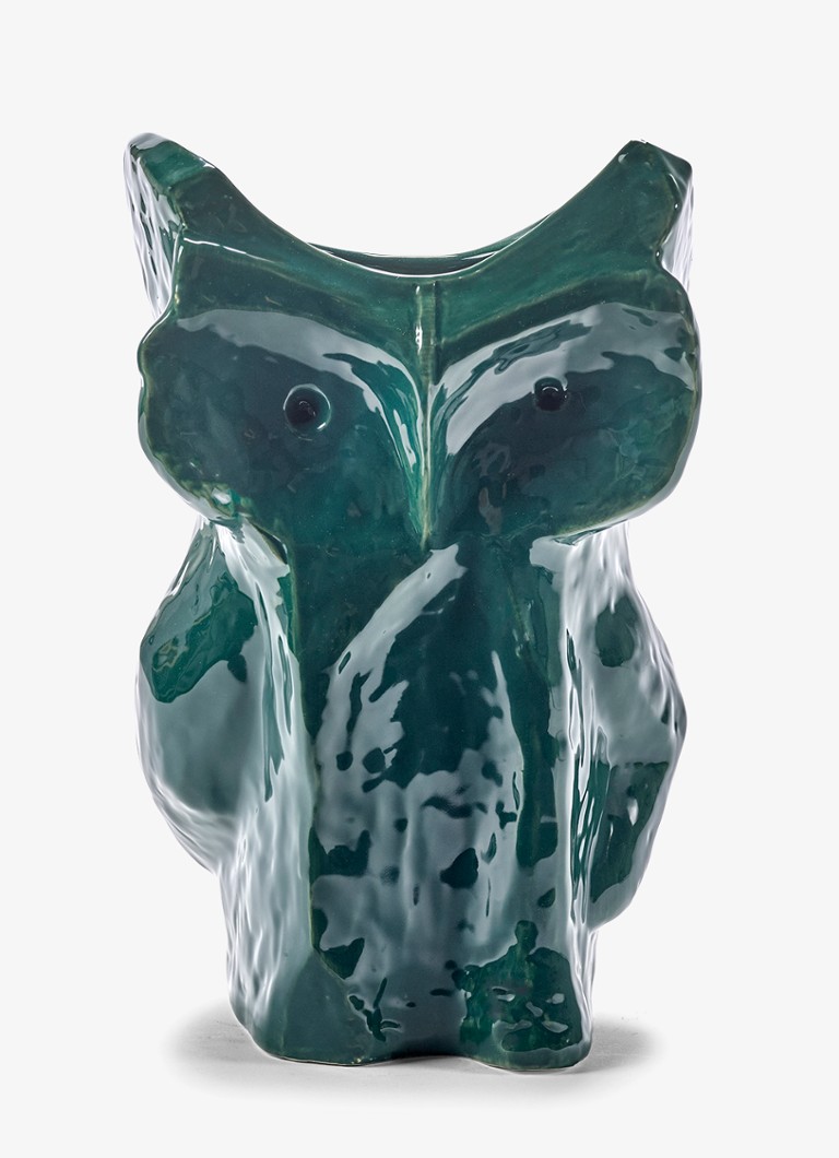 Serax After Midnight Uil vaas L 30 cm Donkergroen - Deal