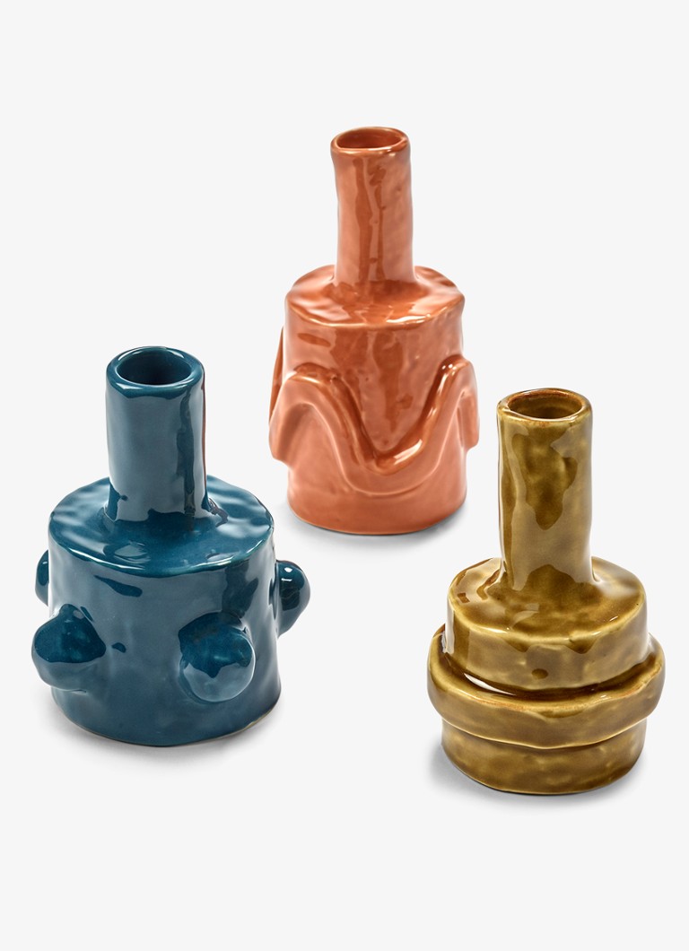 Serax Molly vaas 10 cm set van 3 Multicolor - Deal