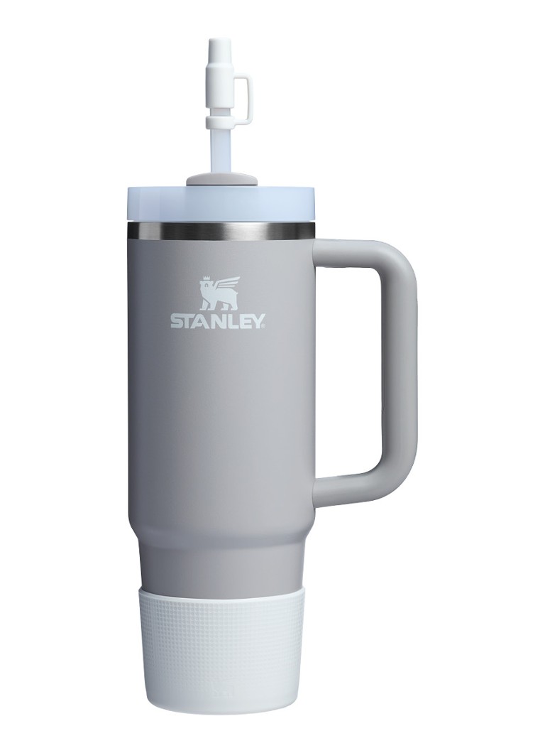 Stanley The Quencher® bekerhoes en rietjes dop 3-delig Lichtgrijs - Deal