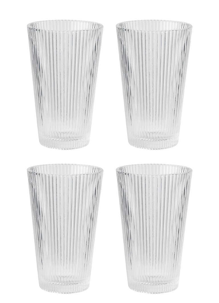Stelton Pilastro glas 35 cl set van 4 Transparant - Deal