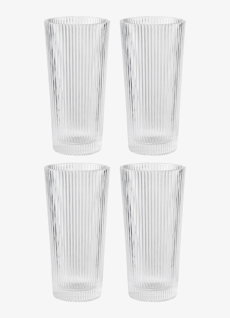 Stelton Pilastro drinkglas 30 cl set van 4 Transparant - Deal
