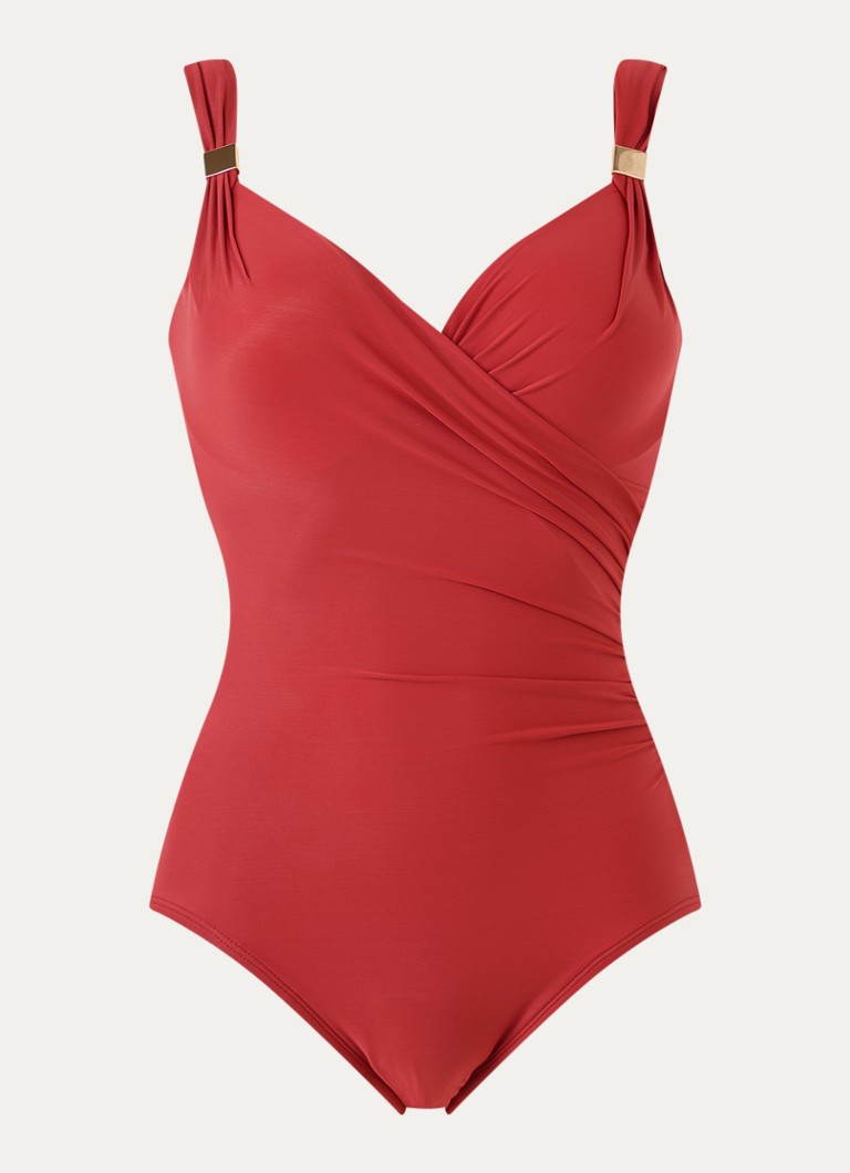 Miraclesuit Dames Siren corrigerend badpak in de kleur Steenrood, maat: 44